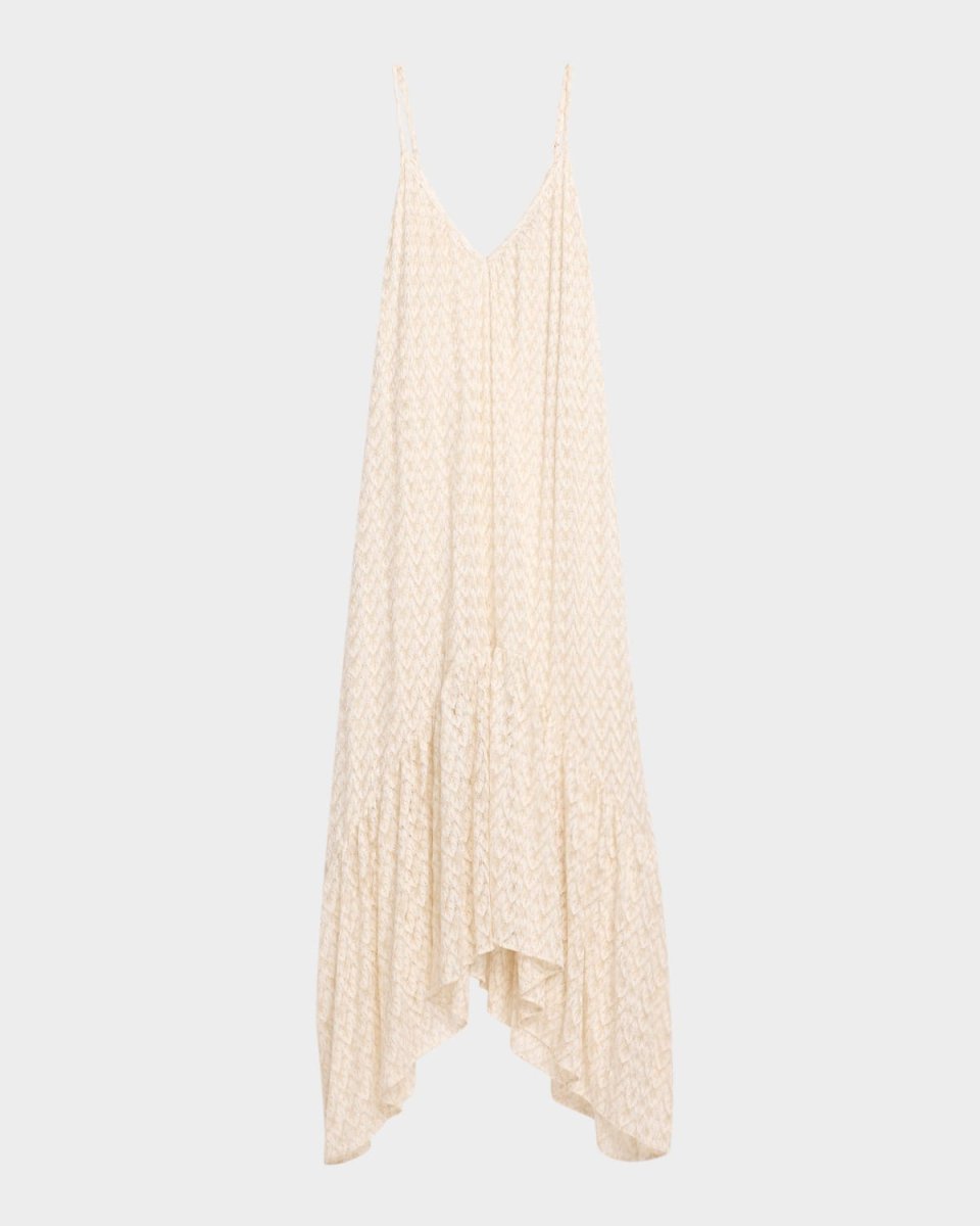 Anya Metallic Zig-Zag Maxi Dress